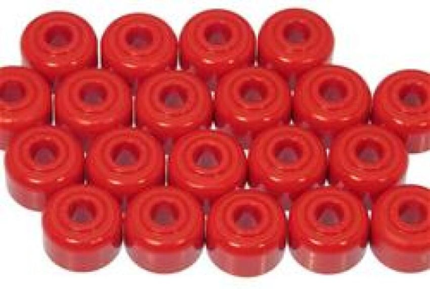 Prothane 19-1818 Universal Shock Mount / End Link 5/8 ID SM 1/2 Hour Glass - Red