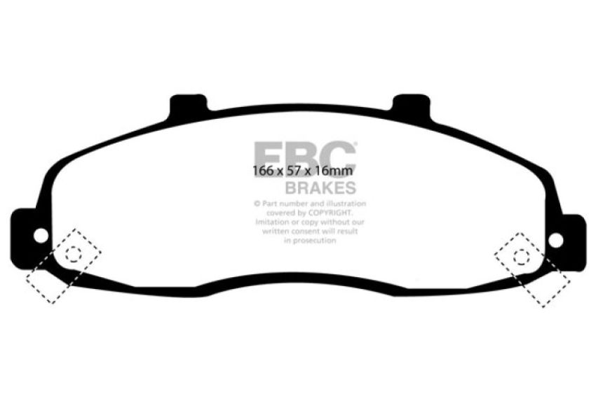 EBC Brakes DP61259 6000 Series Greenstuff Truck/SUV Brakes Disc Pads