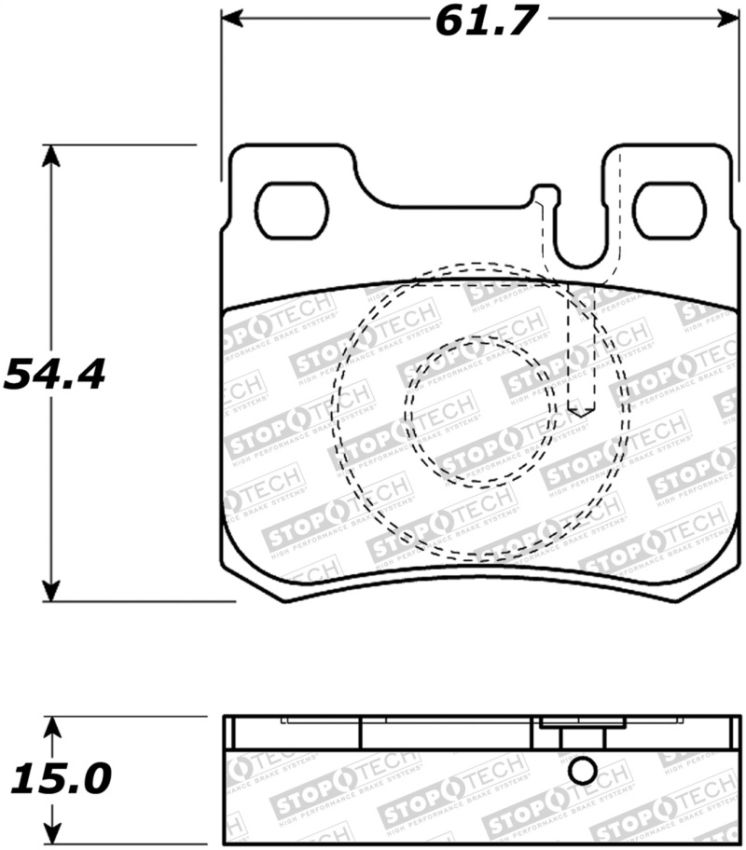 Stoptech 308.06200 Street Brake Pads - Front