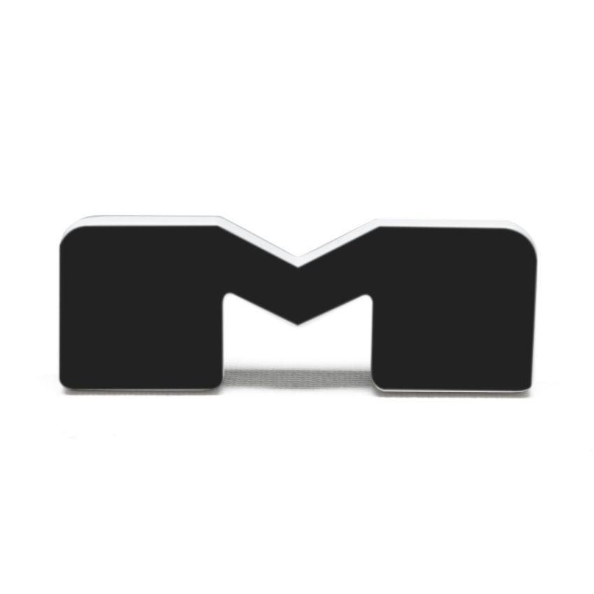 Oracle Lighting 3141-M-005 Universal Illuminated LED Letter Badges - Matte Black Surface Finish - M