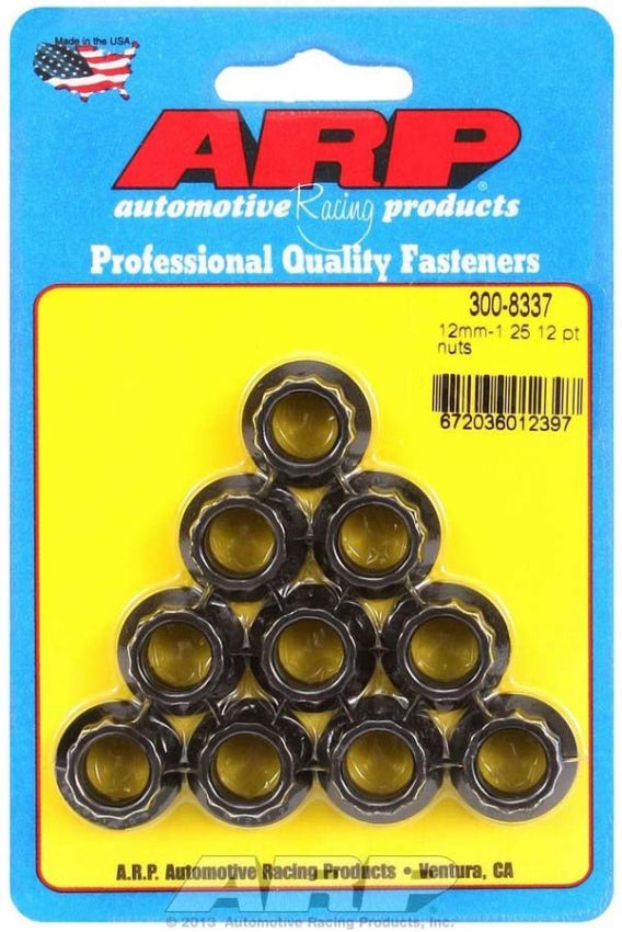 ARP ARP300-8337 12mm x 1.25 12pt. Nuts (10)