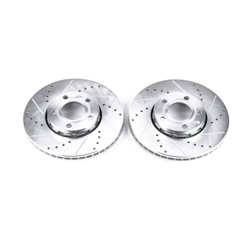 PowerStop EBR430XPR PowerStop Evolution Performance Drilled, Slotted & Plated Brake Rotor Pair