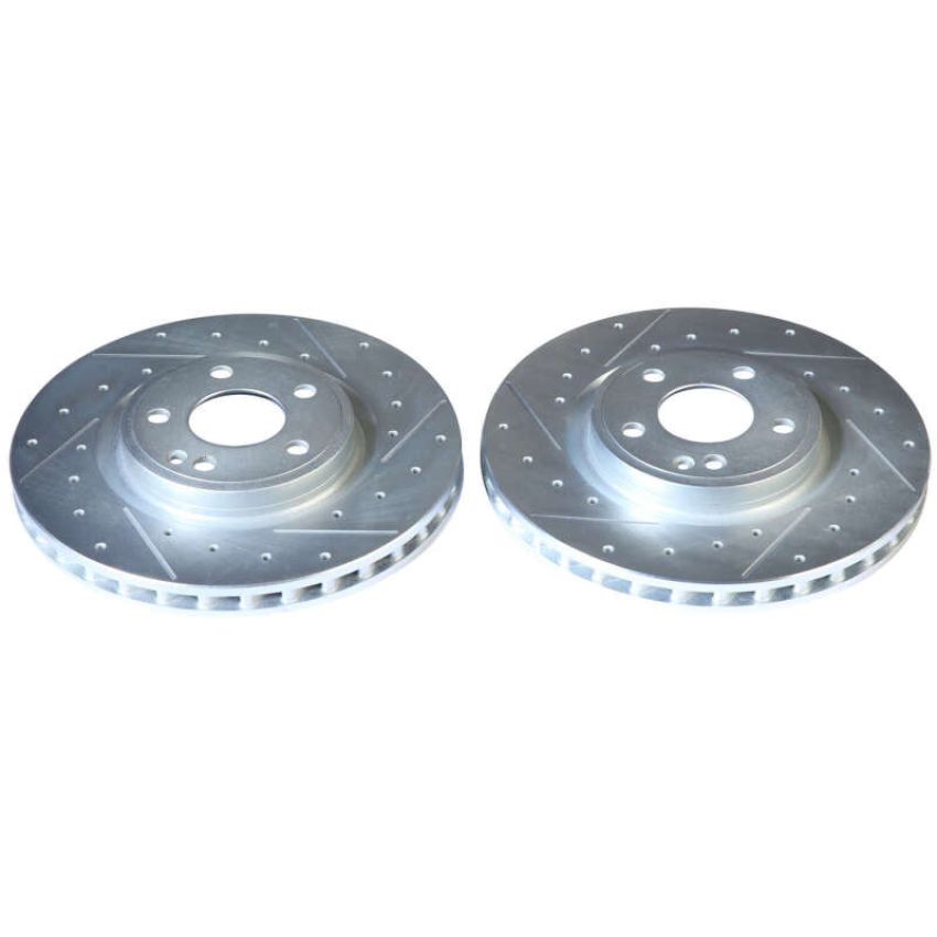 PowerStop EBR1821XPR PowerStop Evolution Performance Drilled, Slotted & Plated Brake Rotor Pair