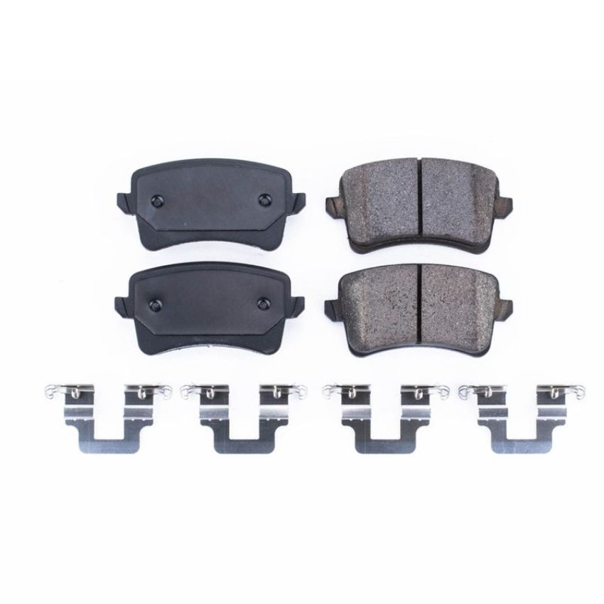 PowerStop 17-1386 PowerStop - Z17 Low-Dust Ceramic Brake Pads with Hardware