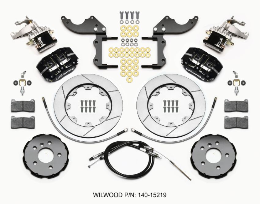 Wilwood 140-15219 Dynapro Radial4 / MC4 Rear Kit 12.19 2014-2015 Mini Cooper w/Lines & Cables