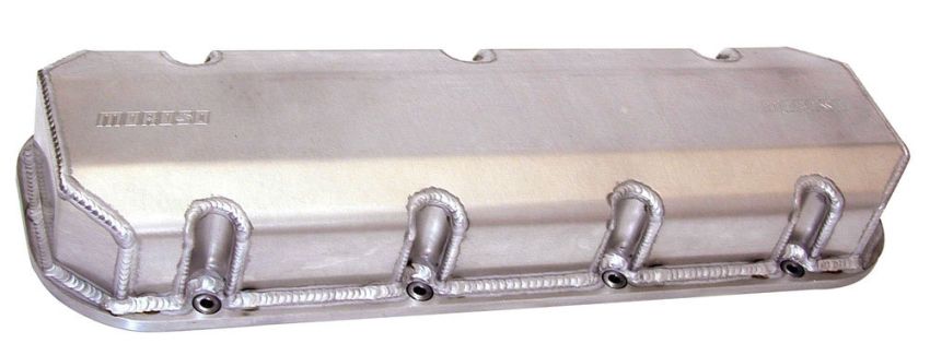 MOROSO MOR68345 BBC Billet Rail Valve Covers w/3/8in Inserts