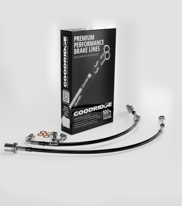Goodridge 12206F 97-04 Chevy Corvette Stainless Steel Front Brake Lines