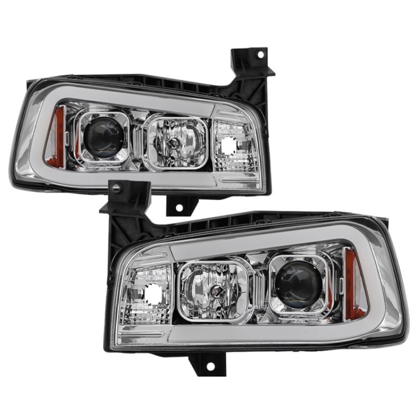 SPYDER 5085238 1 Piece Projector Headlights - Light Bar LED - Chrome
