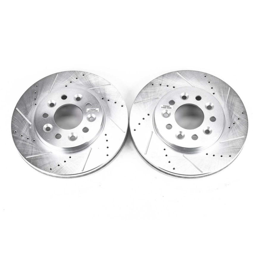 PowerStop AR85101XPR PowerStop Evolution Performance Drilled, Slotted & Plated Brake Rotor Pair