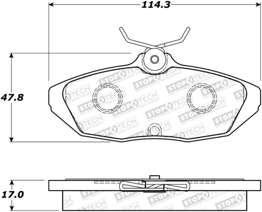 Stoptech 308.05990 Street Brake Pads - Front