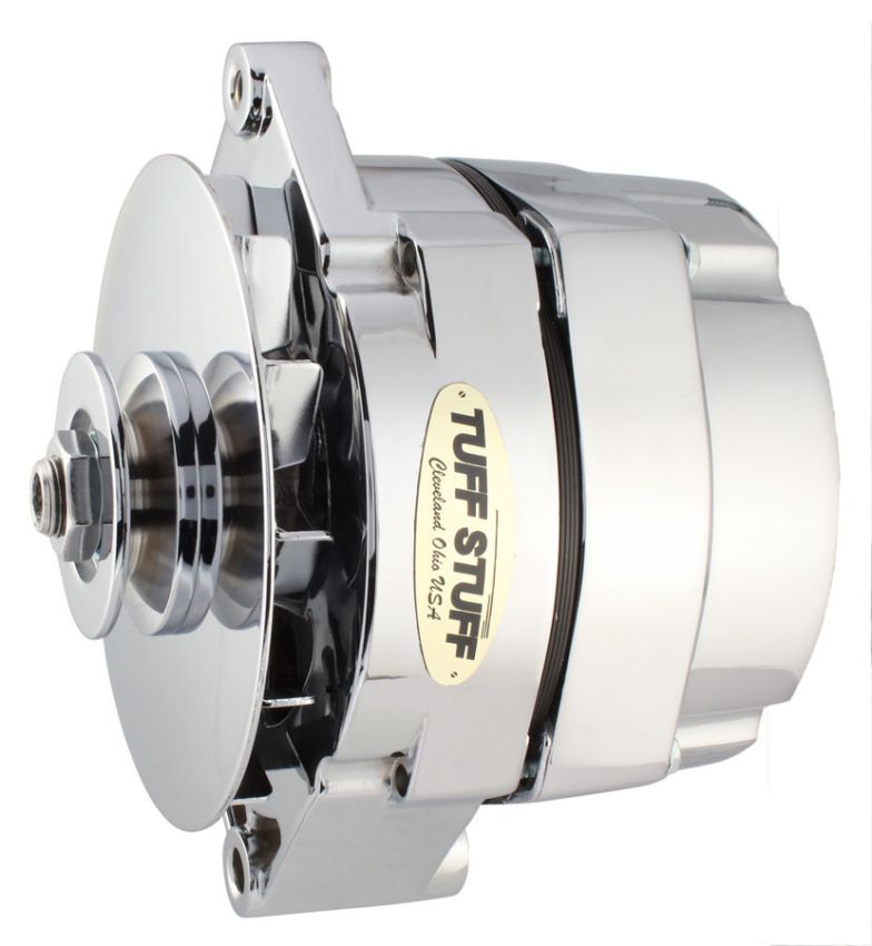 TUFF-STUFF TFS7127ND12 GM Alternator 100 amp 1- Wire Chrome 12 Clocking