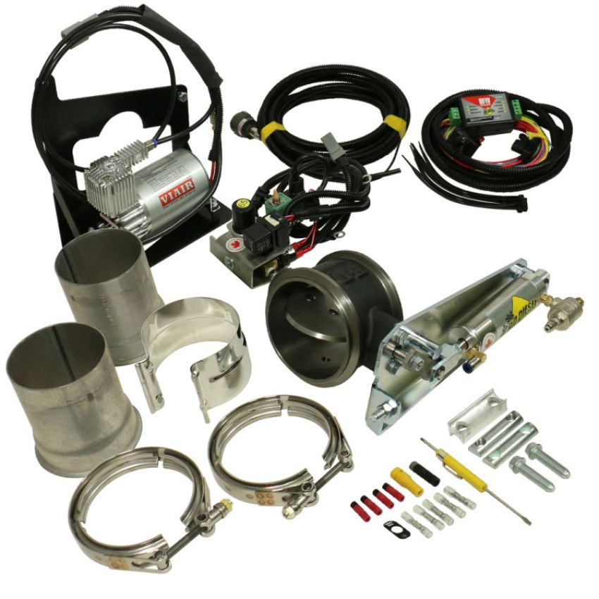 BD Diesel 1027338 Exhaust Brake - 2003-2005 Dodge Air/Remote 4in