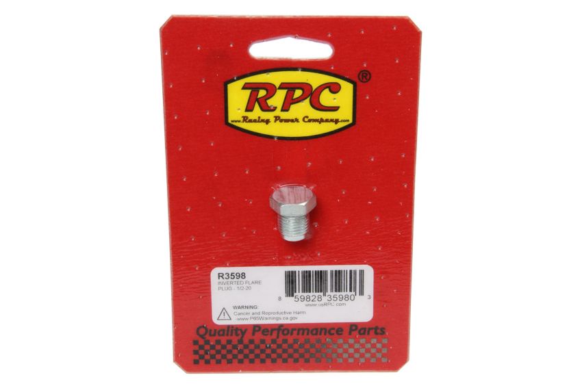 RACING POWER CO-PACKAGED RPCR3598 Inverted Flare Plug - 1/ 2-20