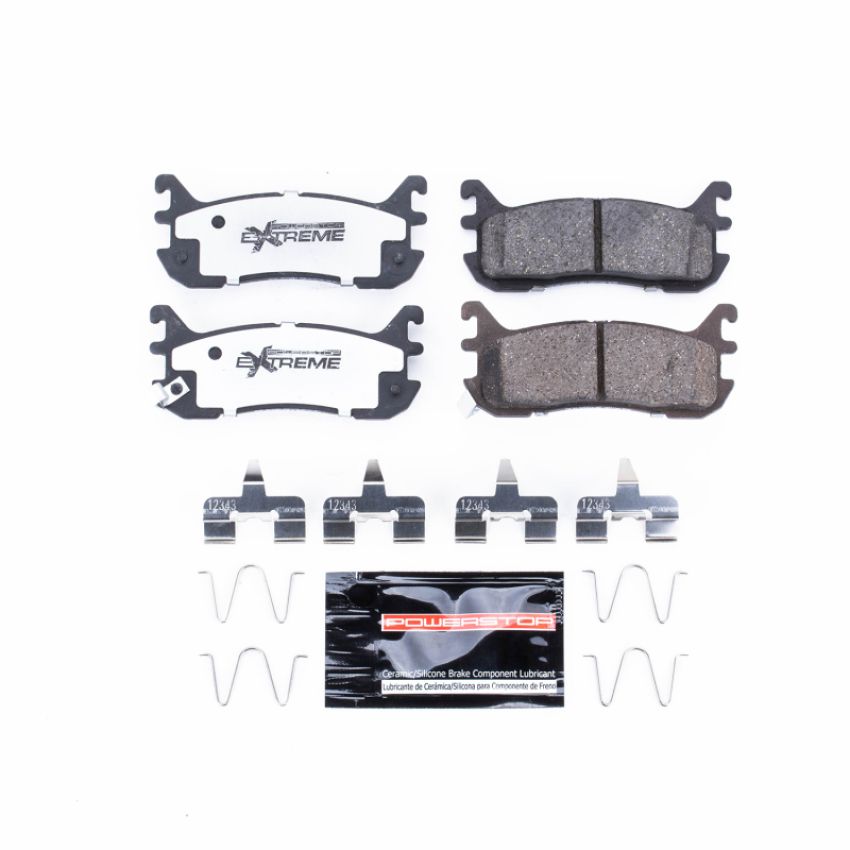PowerStop Z26-636 PowerStop - Z26 Performance Carbon-Fiber Ceramic Brake Pads with Hardware Kit