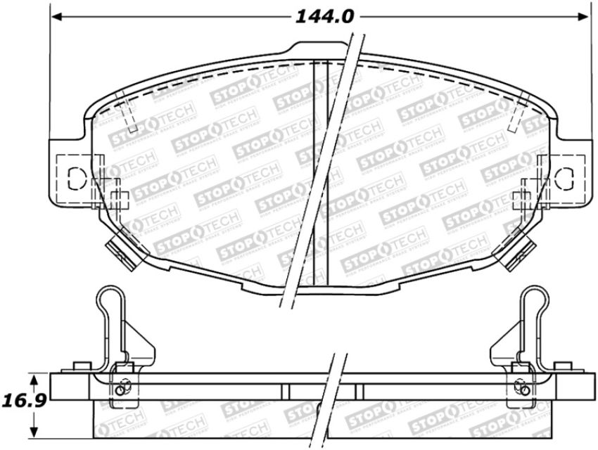 Stoptech 308.05710 Street Brake Pads - Front