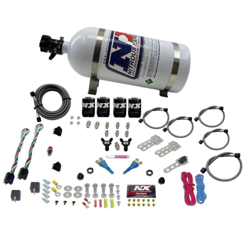 Nitrous Express 20927-10 SPORT COMPACT EFI DUAL STAGE (35-75) X 2 WITH 10LB BOTTLE