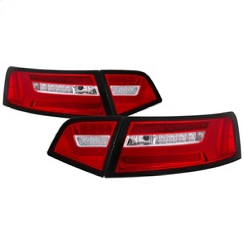 SPYDER 5085191 LED Tail Lights - Red Clear