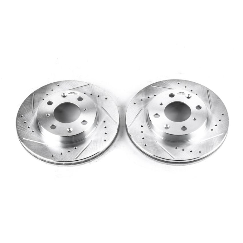 PowerStop JBR525XPR PowerStop Evolution Performance Drilled, Slotted & Plated Brake Rotor Pair