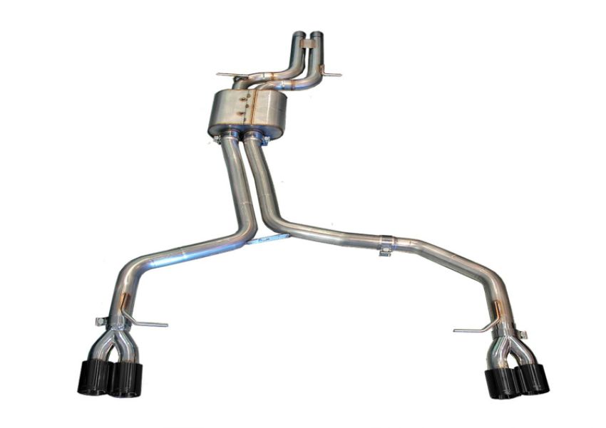 AWE Tuning 3020-42014 Audi B8 S5 4.2L Track Edition Exhaust System - Polished Silver Tips
