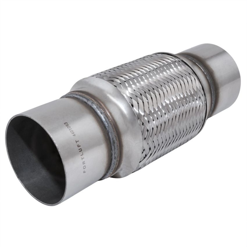 FORTLUFT 4401093 Exhaust Flex Connector with Extension Pipes 3.00''x6.00''x10.00'' Stainless Steel
