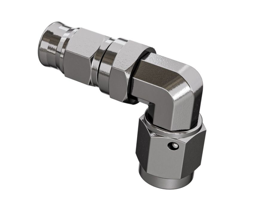 Goodridge P6690-03C 90 Deg Forged Swivel Female for AN3 Fittings