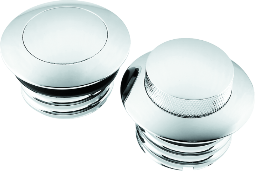 Bikers Choice 493060 82 Up W/Dual Cap Chrome Pop Up Billet Gas CapSet