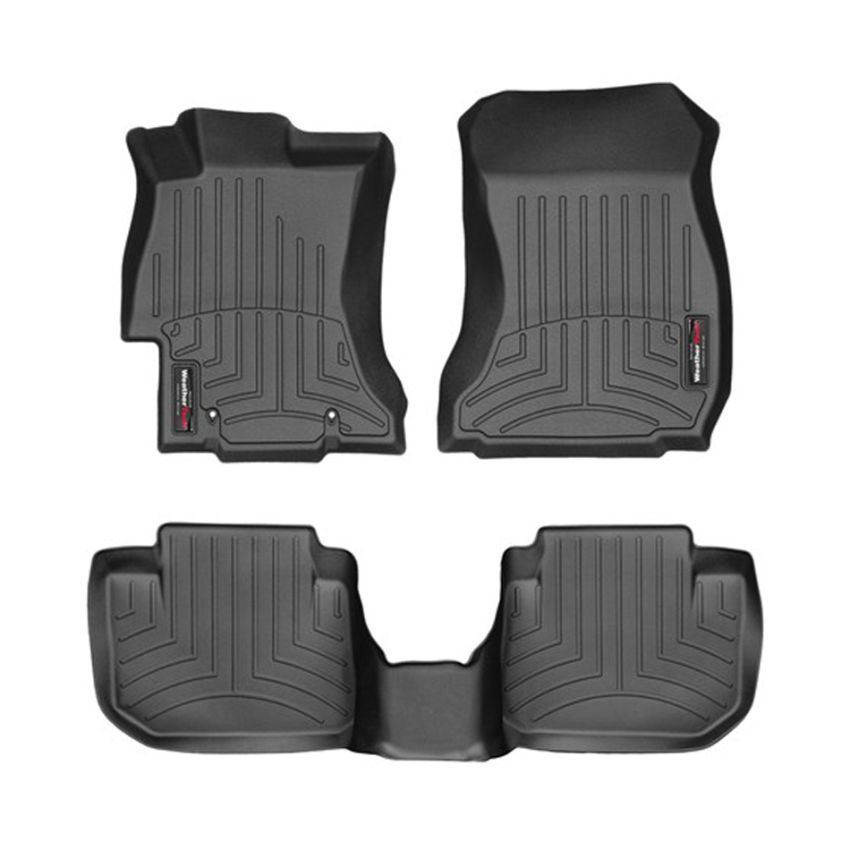 WEATHERTECH WEA44439-1-2 Black Front And Rear Floorliners