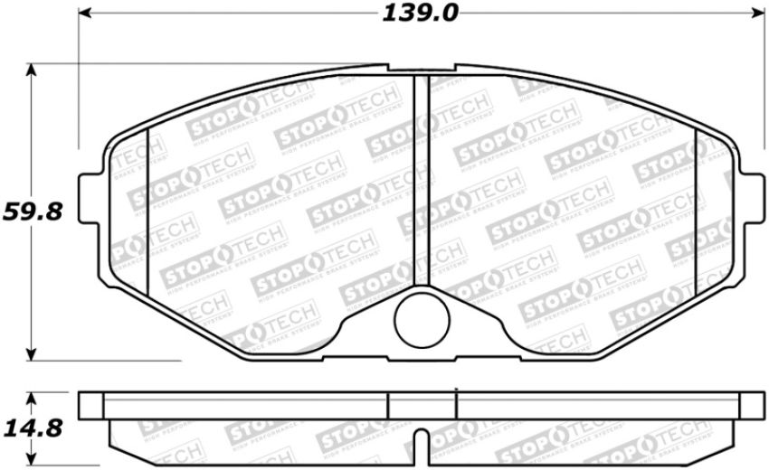 Stoptech 308.04860 Street Brake Pads
