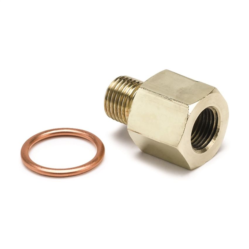 AutoMeter 2265 FITTING, ADAPTER, METRIC, M10X1 MALE TO 1/8