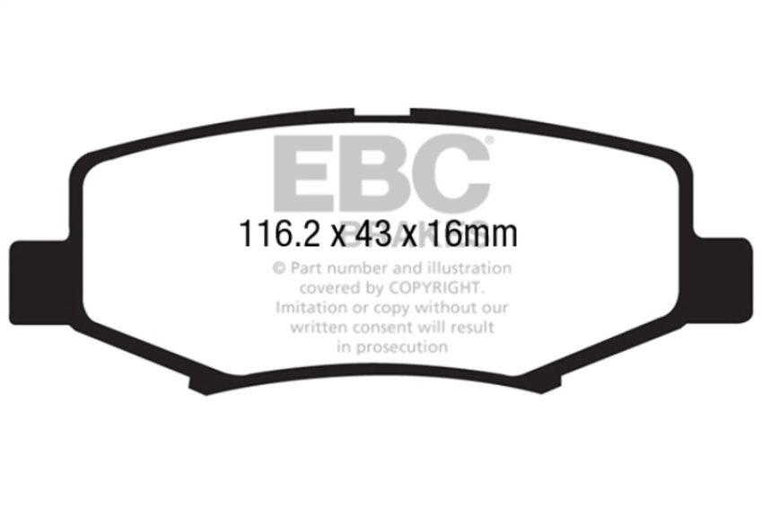 EBC Brakes DP41799R Yellowstuff Street And Track Brake Pads
