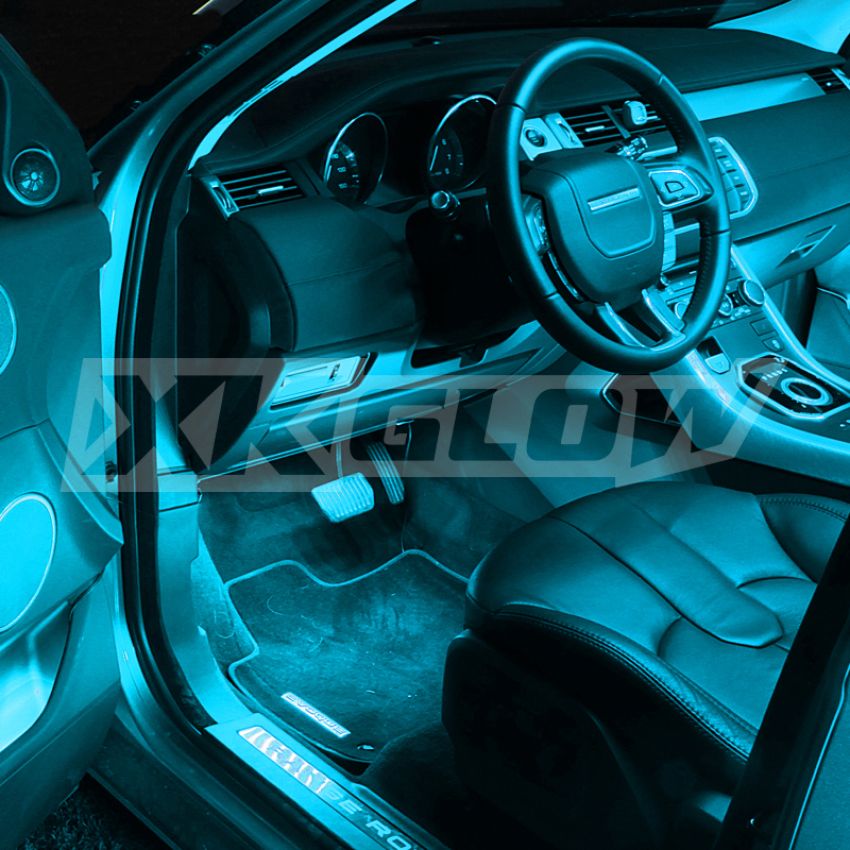 XKGLOW XK041004-AB XK Glow Strip Single Color  UnderglowLED Accent Light Car/Truck Kit Light Blue - 4x8In