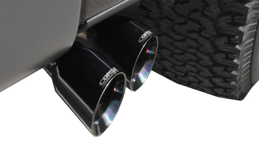 CORSA Performance 14760BLK Corsa 2011-2014 Ford F-150 Raptor 6.2L V8 145in Wheelbase Black Xtreme Cat-Back Exhaust