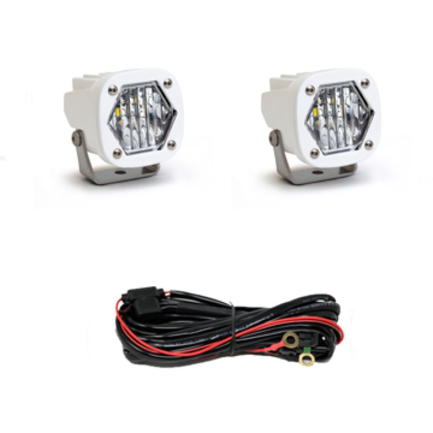 Baja Designs 387805WT S1 White LED Auxiliary Light Pod Pair