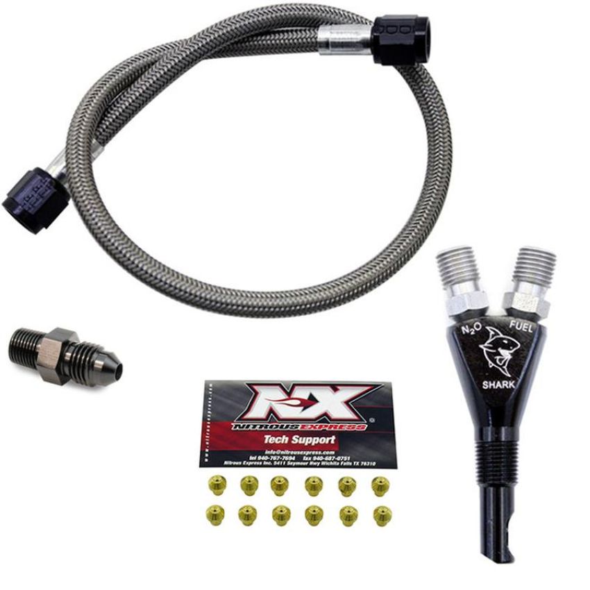 Nitrous Express 90019 SHARK SHO 400 HP EFI NOZZLE W/ 2FT SHO HOSE