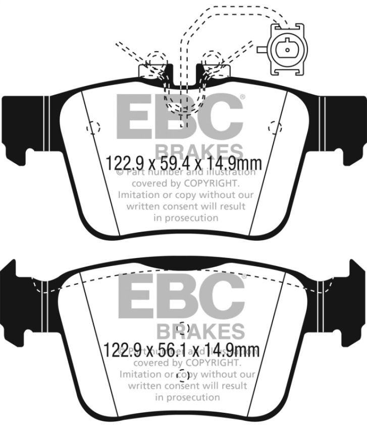 EBC Brakes DP32315C Redstuff Ceramic Low Dust Brake Pads