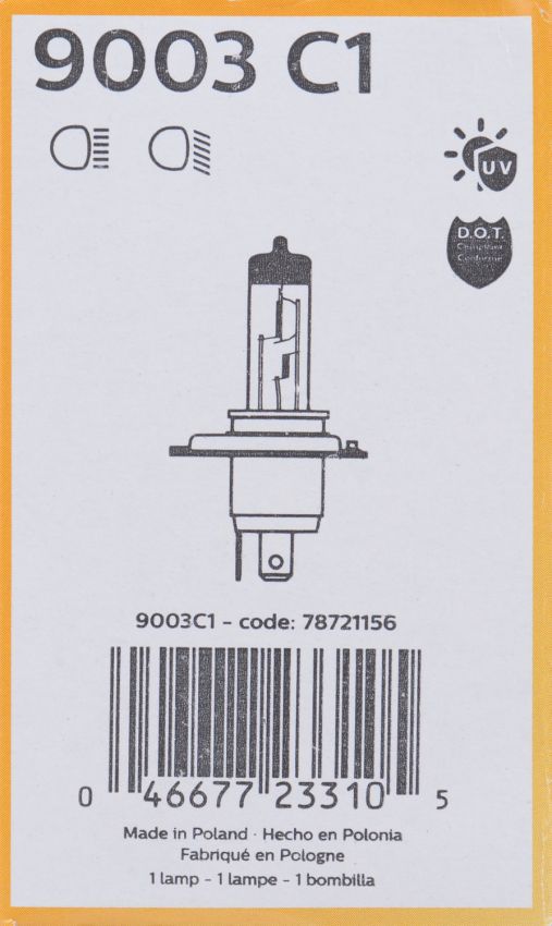 Philips 9003C1 Philips Standard Headlight 9003