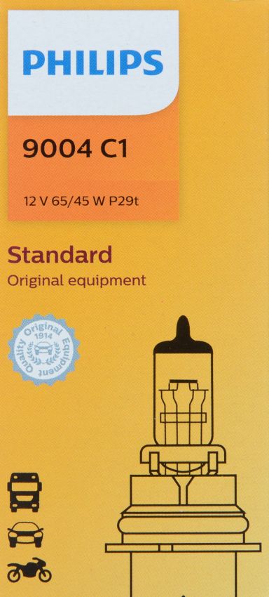 Philips 9004C1 Philips Standard Headlight 9004