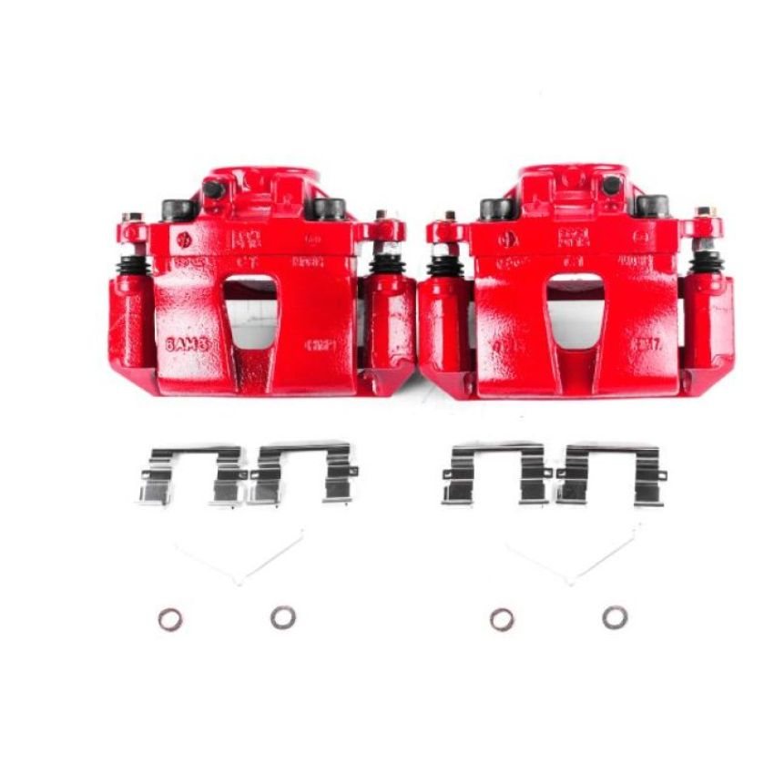 PowerStop S7324 Red Powder Coated Calipers