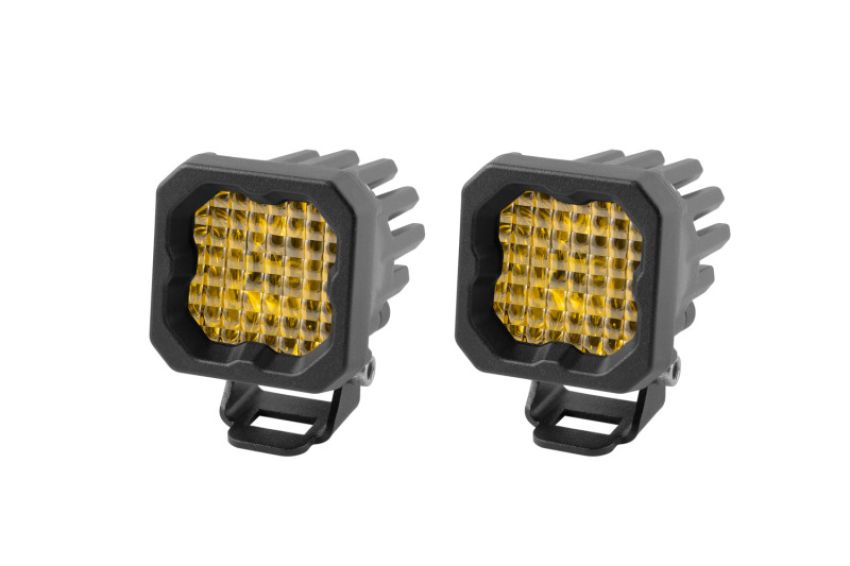 Diode Dynamics DD6458P Stage Series C1 LED Pod Pro - Yellow Wide Standard ABL (Pair)