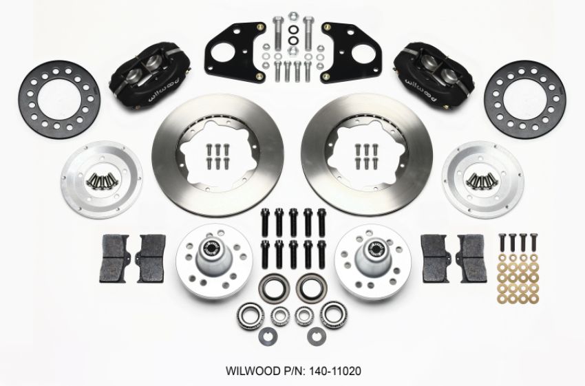 Wilwood 140-11020 Forged Dynalite Front Kit 11.00in 62-72 CDP B & E Body-Drum
