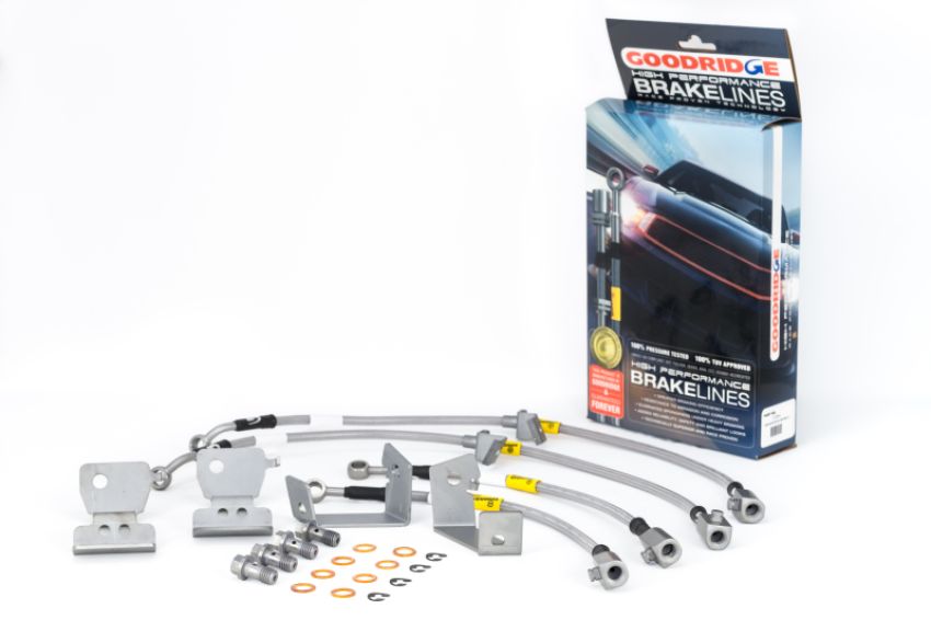 Goodridge 12364 05-14 Ford Mustang (w/ABS) Stainless Steel Brake Line Kit