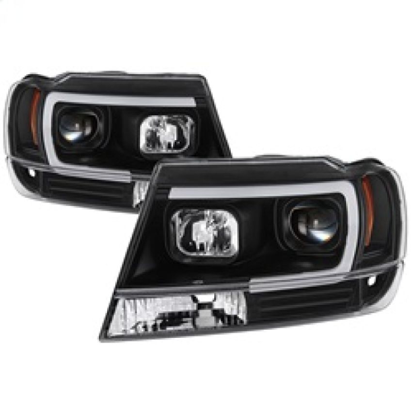 SPYDER 5085221 Light Bar Projector Headlights - Version 2 - Black