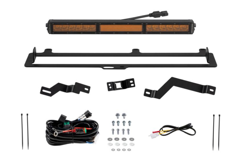 Diode Dynamics DD7416 2022+ Toyota Tundra TRD Pro Grille Light Bar Kit - Amber Combo