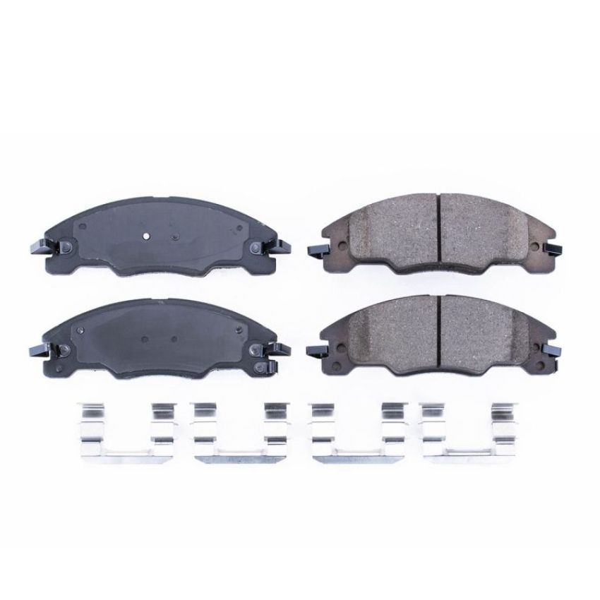 PowerStop 17-1339 PowerStop - Z17 Low-Dust Ceramic Brake Pads with Hardware