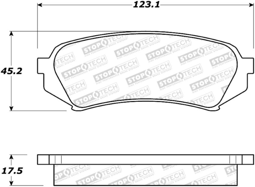 Stoptech 308.07730 Street Brake Pads