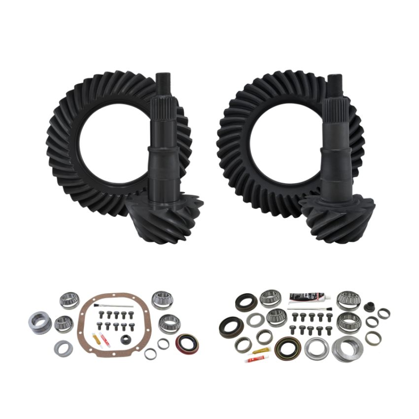 Yukon Gear & Axle YGK112 Yukon Gear & Install Kit Package for 00-08 Ford F150 8.8in Front & Rear 4.11 Ratio