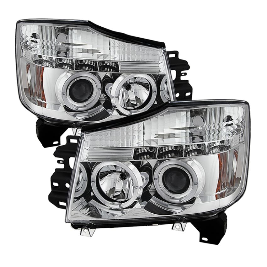 SPYDER 5011589 Projector Headlights - LED Halo - Chrome