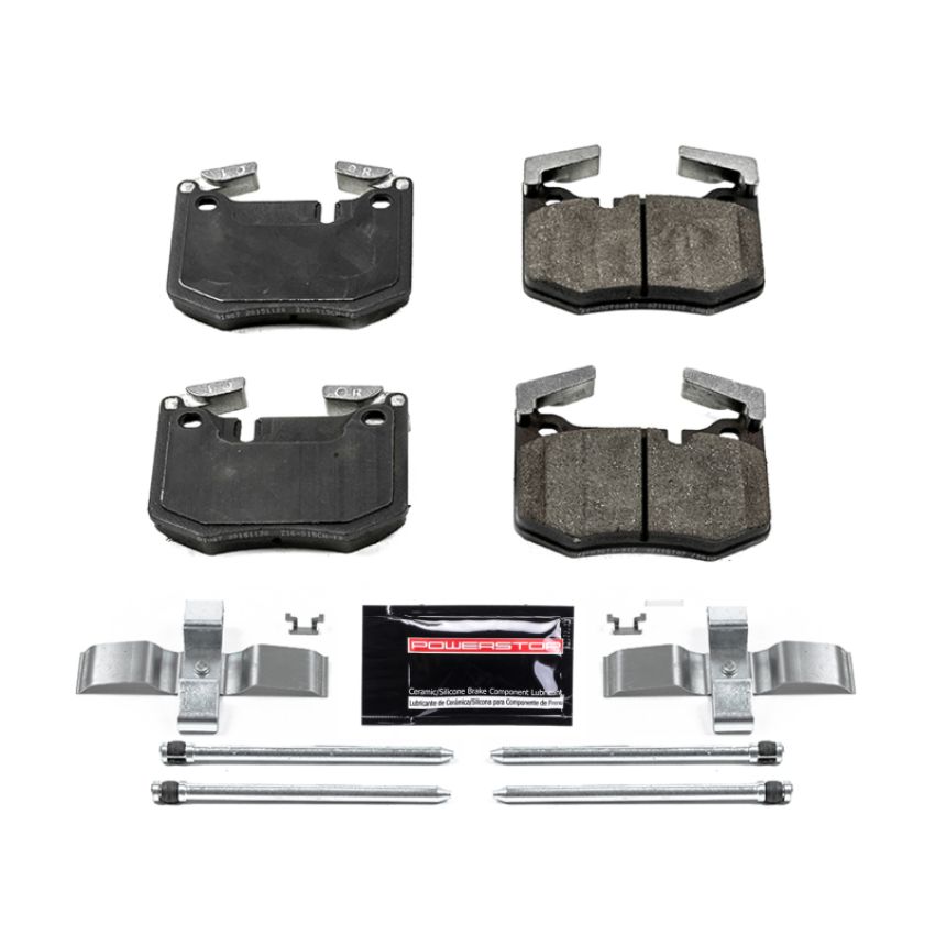 PowerStop Z23-1807 PowerStop - Z23 Daily Driver Carbon-Fiber Ceramic Brake Pads with Hardware Kit