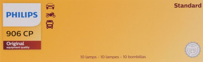 Philips 906CP Philips Standard Miniature 906 Pack of 10