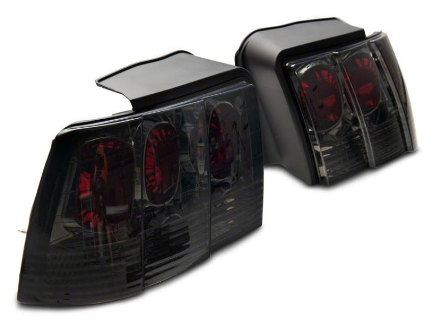 Raxiom 413422 99-04 Ford Mustang Axial Series Altezza Style Tail Lights- Blk Housing (Smoked Lens)